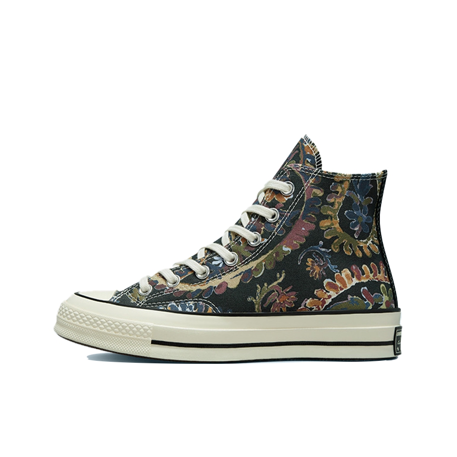 推荐商品：Converse/匡威 Chuck Taylor All Star 帆布鞋 常青款轻便防滑耐磨百搭复古圆头减震贴合高帮 黑迷彩/腰果花