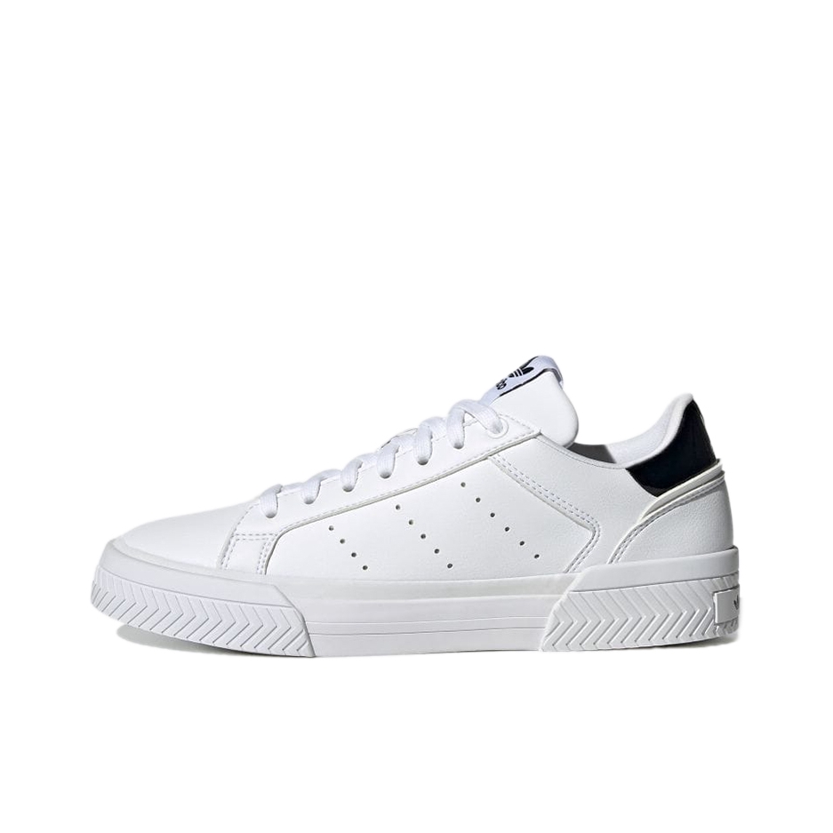 推荐商品：adidas Originals Court Tourino 板鞋 防滑耐磨轻便透气减震 深白色/黑色