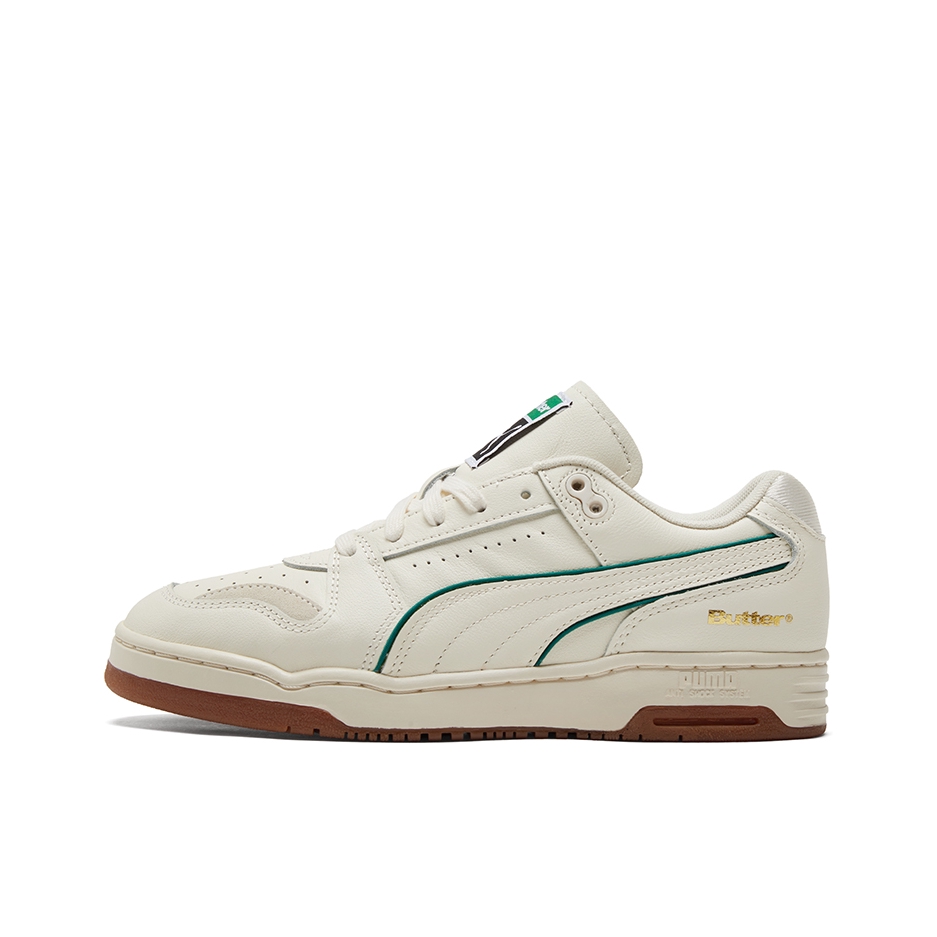 推荐商品：Puma/彪马 Slipstream 板鞋 潮流复古防滑耐磨舒适透气减震圆头 BUTTER GOODS联名/白色/绿色