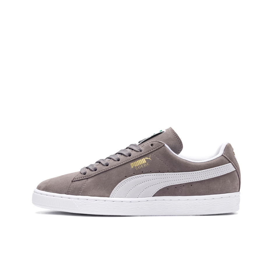 推荐商品：Puma/彪马 Suede Classic 面包鞋 板鞋 舒适百搭防滑耐磨轻便透气复古低帮圆头 Eco Gray White 灰/米白