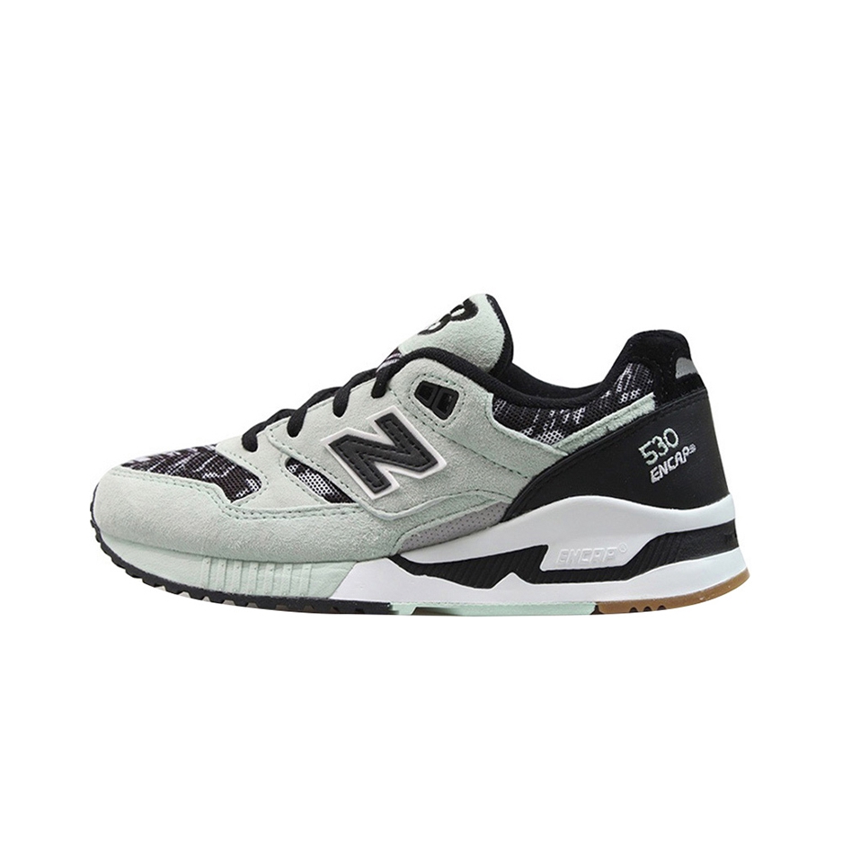 推荐商品：New Balance 530 运动休闲鞋 时尚潮流复古减震防滑耐磨舒适透气织物低帮 灰绿黑