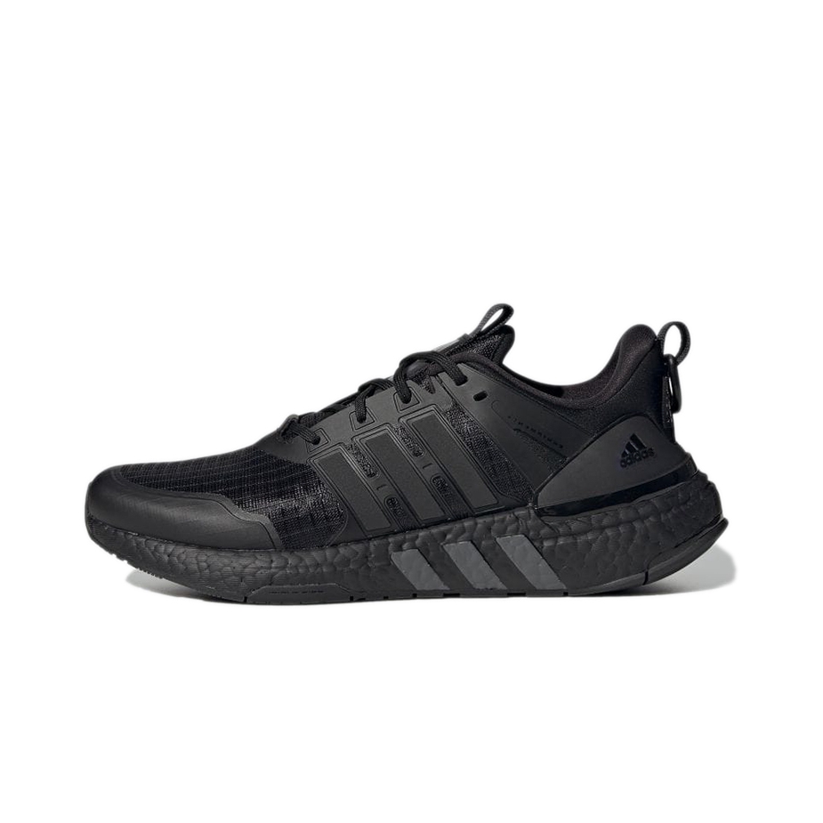 推荐商品：adidas Equipment+ 跑鞋 缓震防滑耐磨舒适轻便透气网面全掌织物回弹轻运动 黑色/灰色
