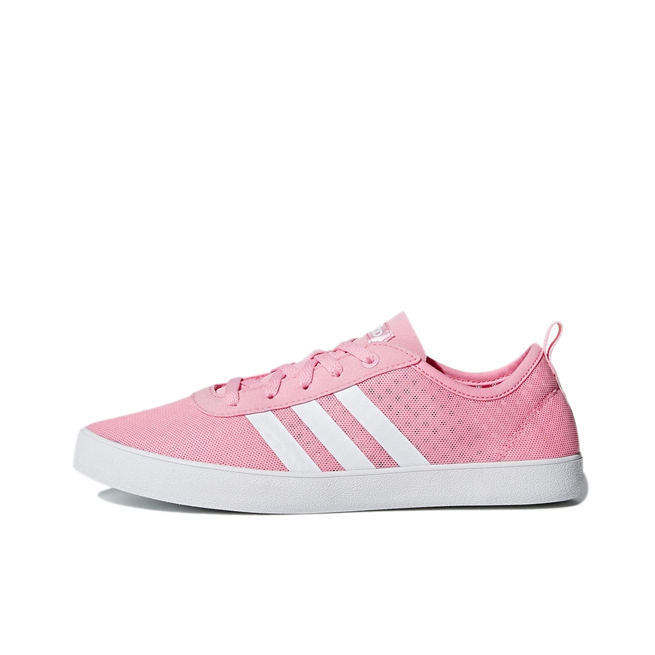 推荐商品：adidas NEO QT Vulc 2.0 板鞋 复古休闲轻便百搭防滑耐磨透气包裹性 Pink/White 粉色