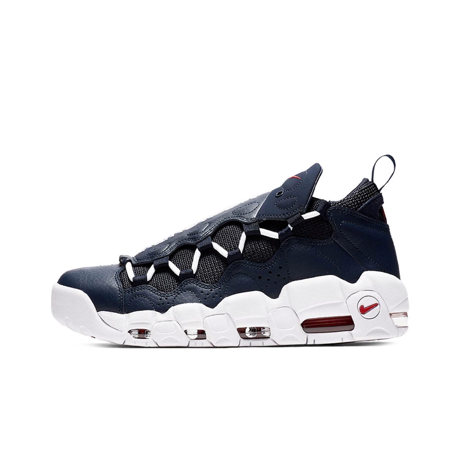 推荐商品：Nike Air More Money 运动休闲鞋 复古轻便透气防滑减震大气垫支撑实战 Navy 藏蓝白