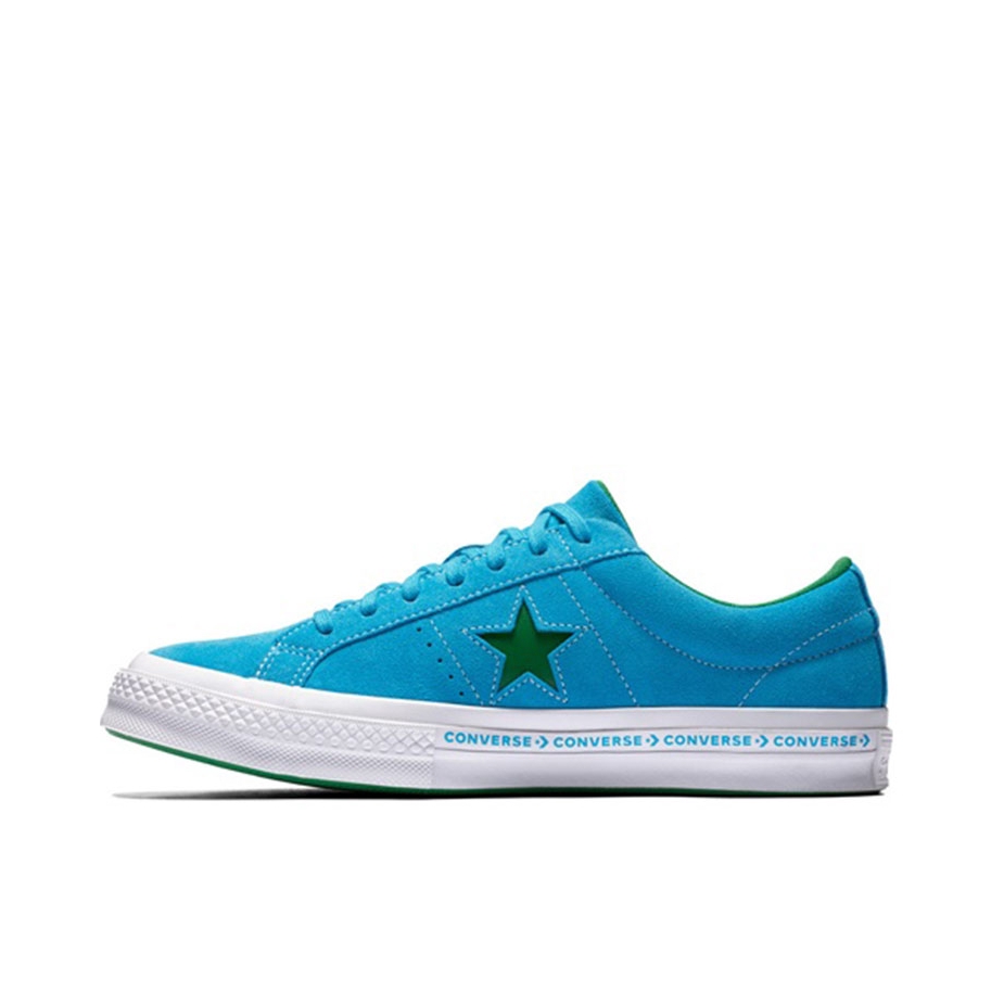 推荐商品：Converse/匡威 One Star 翻毛皮 防滑 复古 星星鞋 板鞋 Blue 蓝色翻毛皮