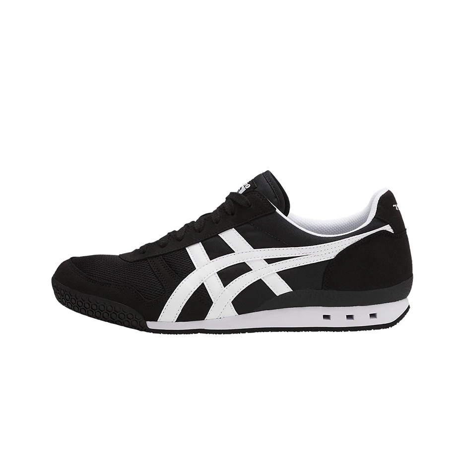 推荐商品：Onitsuka Tiger Ultimate 81 复古时尚 拼接 轻便舒适 耐磨透气 减震防滑 织物 厚底 运动休闲鞋 Feather Grey/Hampton Green 黑白