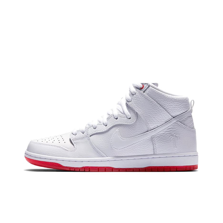 推荐商品：Nike Dunk 板鞋 经典复古百搭 Kevin Bradley SB/高帮/白红棕榈树/刮刮乐