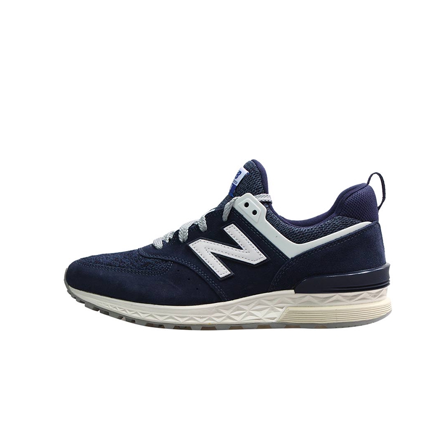 推荐商品：New Balance 574S 网布 潮流复古 减震 防滑耐磨 舒适透气 织物 合成革 支撑 生活 运动休闲鞋 Navy/Blue 藏蓝