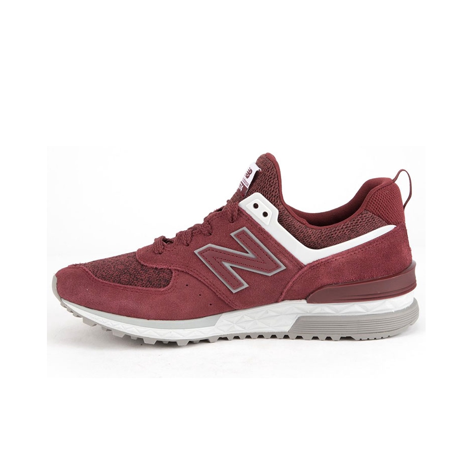 推荐商品：New Balance 574S 网布 潮流复古 减震 防滑耐磨 舒适透气 织物 合成革 支撑 生活 运动休闲鞋 灰红色