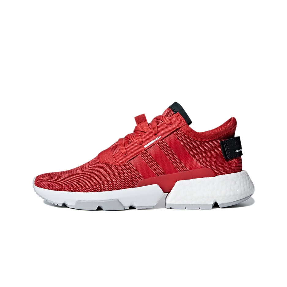 推荐商品：adidas Originals POD-S3.1 减震回弹 防滑耐磨 轻便透气 舒适 时尚 复古百搭 运动休闲鞋 Tactile Red/White/Black 旧红