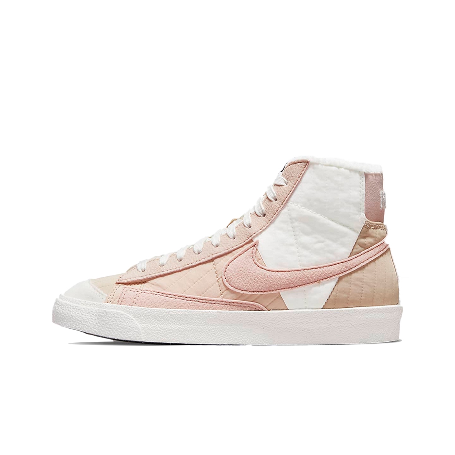 推荐商品：Nike Blazer 板鞋 经典复古防滑舒适百搭 Toasty 加绒/中帮/浅粉/白色/裸粉