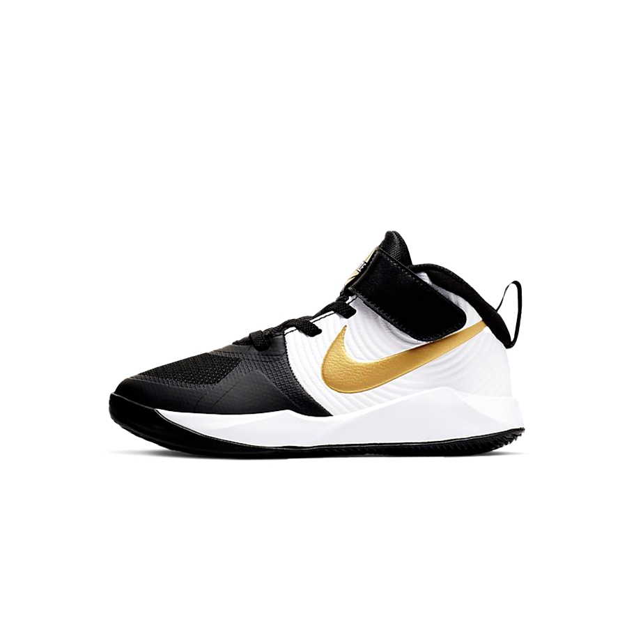 推荐商品：Nike Team Hustle D 9 魔术贴 防滑耐磨 舒适轻便 百搭 儿童篮球鞋 小童/黑/白/金