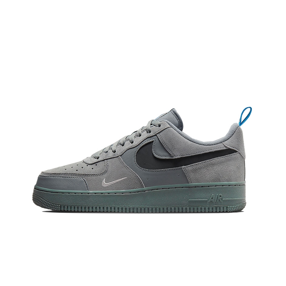 推荐商品：Nike Air Force 1 空军一号 板鞋 轻便舒适百搭耐磨防滑复古 Cut Out Swoosh 灰色/黑色/蓝色