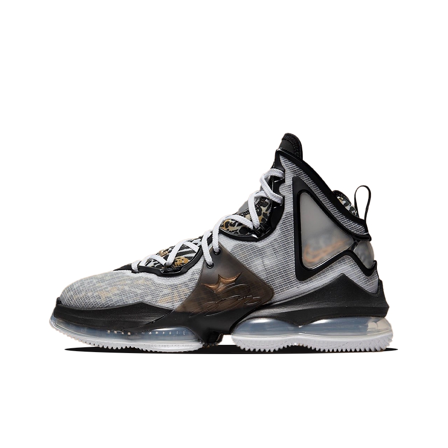 推荐商品：Nike Zoom LeBron 19 詹姆斯 缓震 织物 支撑 回弹 合成革 篮球鞋 Leopard 国外版/黑色/白色/灰色