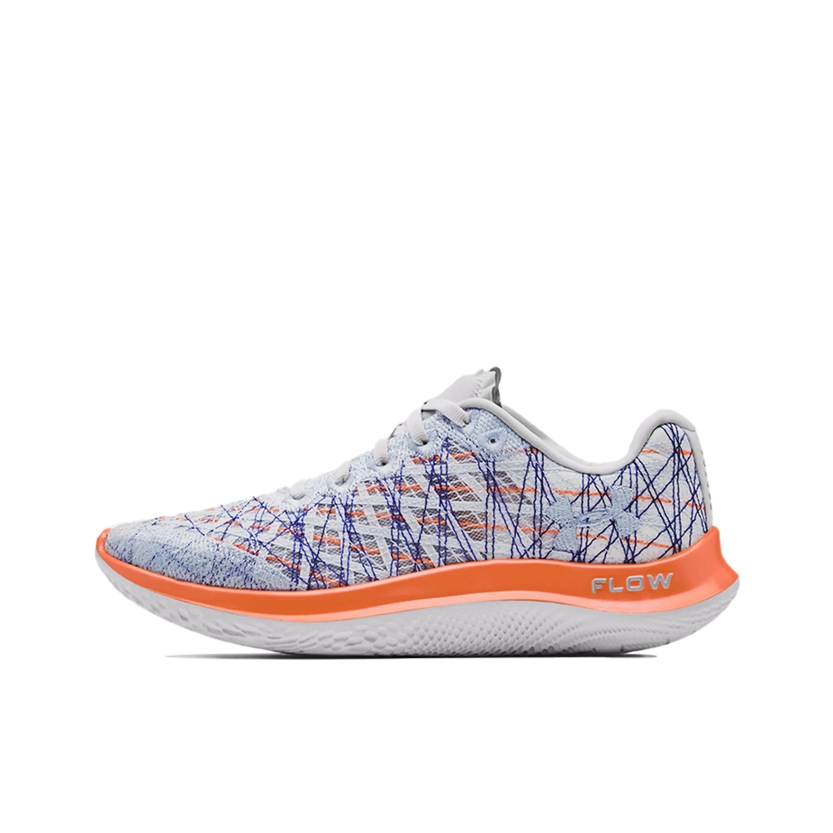 推荐商品：Under Armour/安德玛 Flow Velociti Wind 防滑减震 舒适耐磨 健身训练 轻便透气 回弹 跑鞋 灰色/橙色