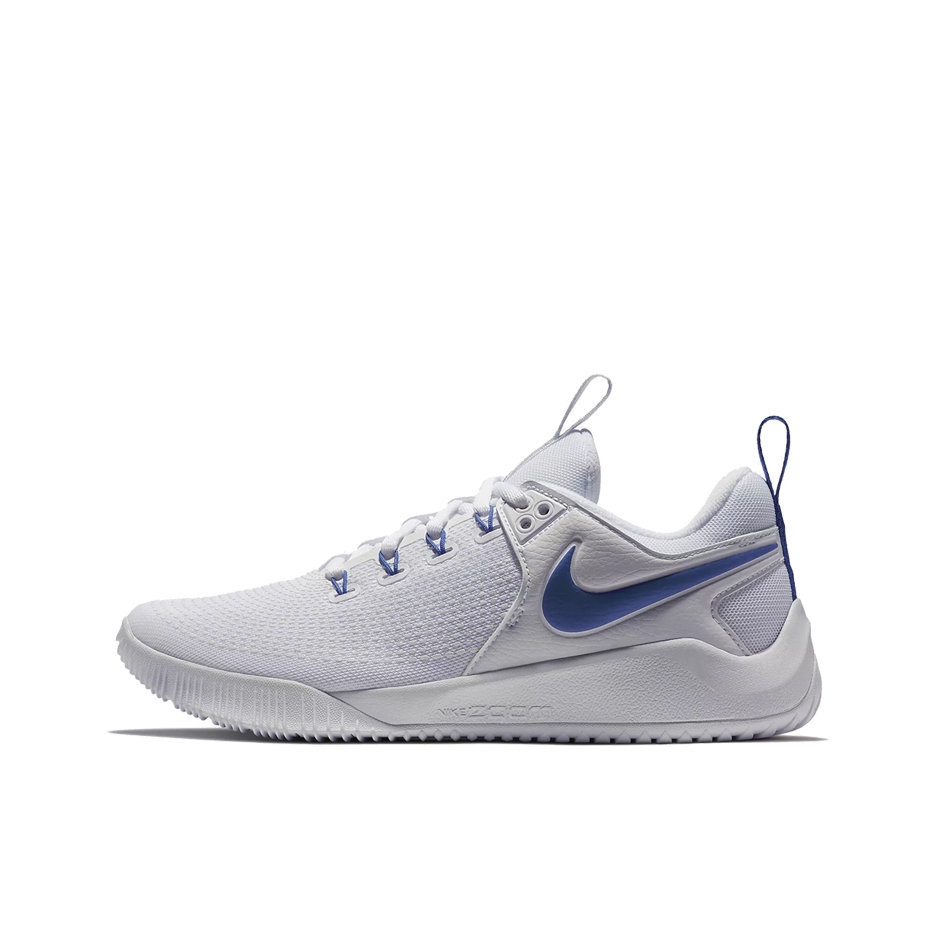 推荐商品：Nike Zoom Hyperace 2 运动休闲 舒适透气 缓震防滑 耐磨 训练轻便 排球鞋 White/Game Royal 白蓝