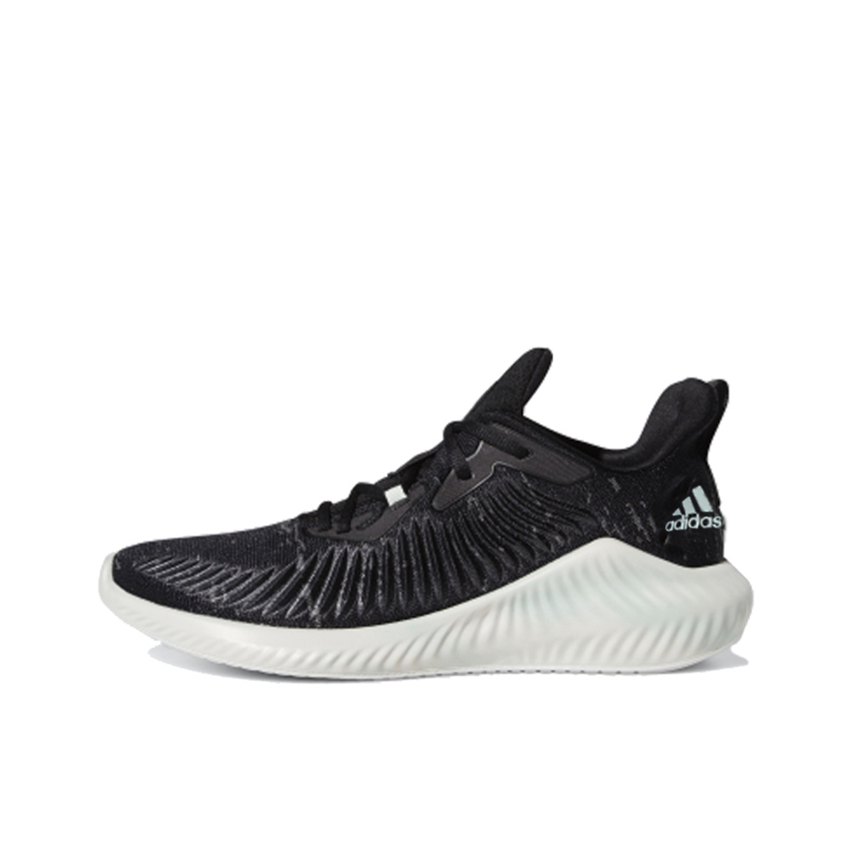 推荐商品：adidas Alpha Bounce+ 跑鞋 缓震防滑耐磨轻质网面透气织物轻运动 Core Black 男款/黑色/白色