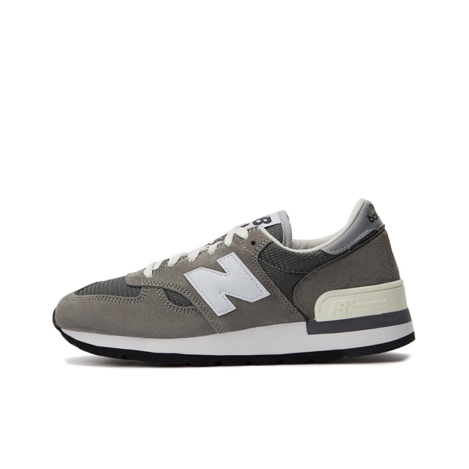 推荐商品：New Balance 990 V1 跑鞋 防滑耐磨网布透气减震轻便包裹性支撑织物复古马拉松 Grey 元祖灰