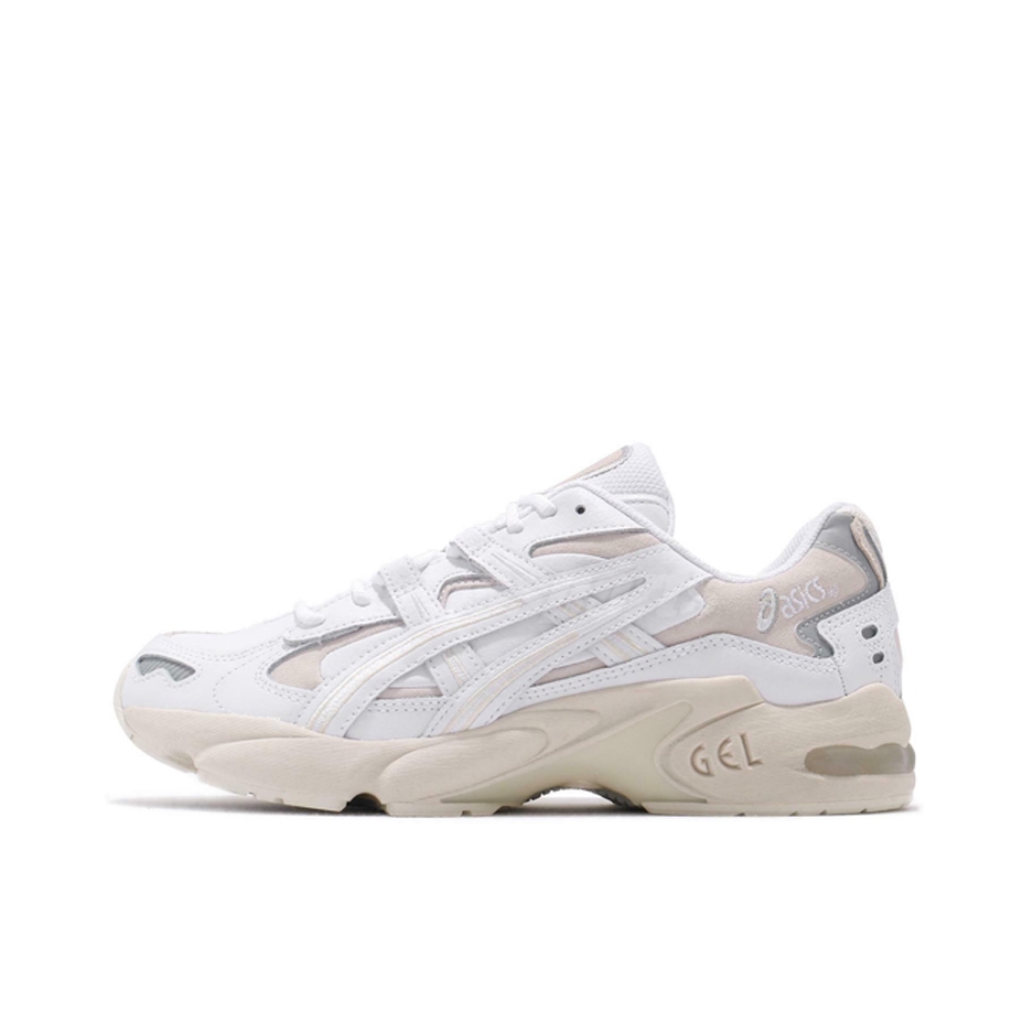 推荐商品：Asics/亚瑟士 Gel-Kayano 5 防滑耐磨 舒适透气 缓震支撑 马拉松 合成革 复古百搭 织物 跑鞋 White 白色/灰色