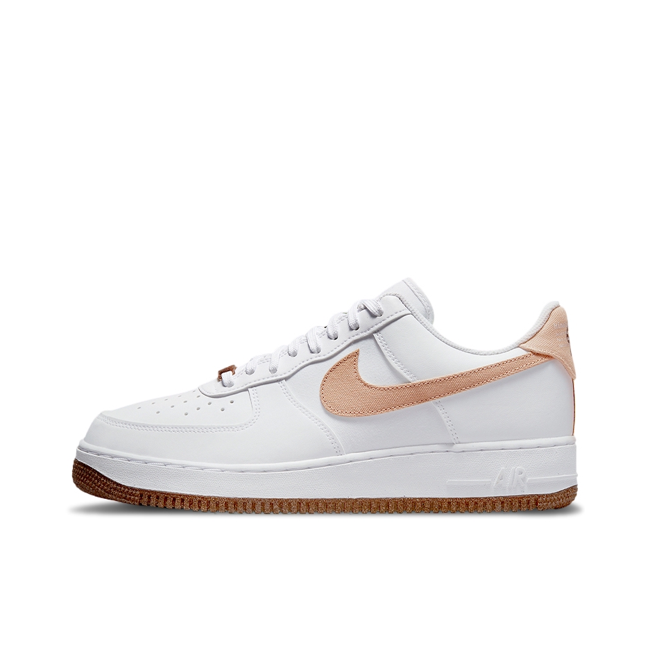 推荐商品：Nike Air Force 1 空军一号 板鞋 轻便舒适百搭耐磨防滑复古 Himalayan Rhubarb 低帮/植物刺绣/白棕