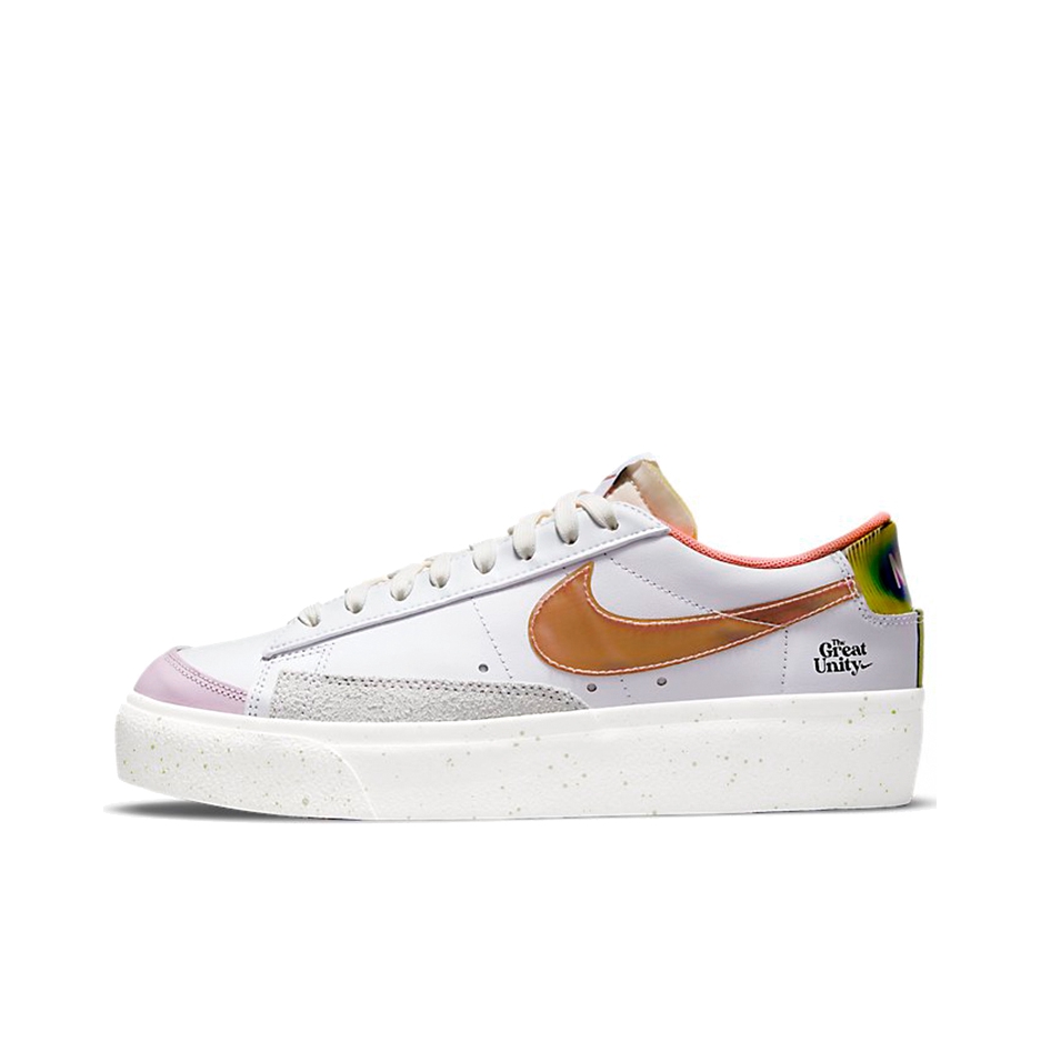 推荐商品：Nike Blazer 板鞋 经典复古防滑舒适百搭 白色/棕色/粉色