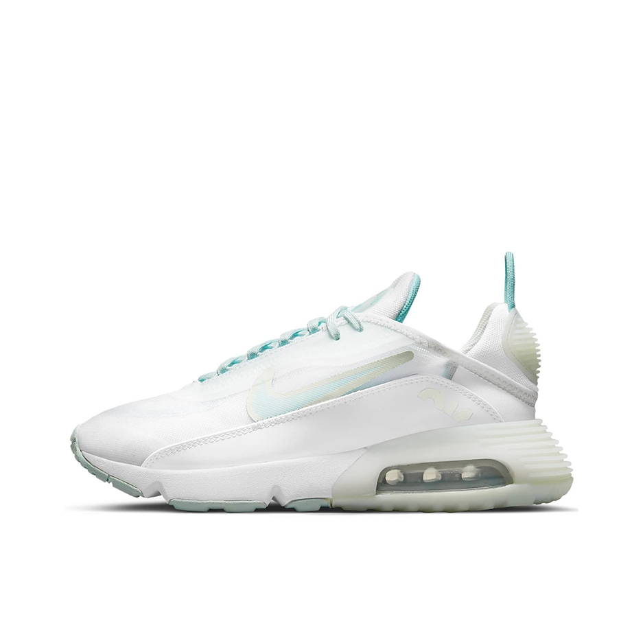 推荐商品：Nike Air Max 2090 跑鞋 缓震耐磨轻便透气潮流休闲舒适织物运动圆头回弹 白色/浅绿