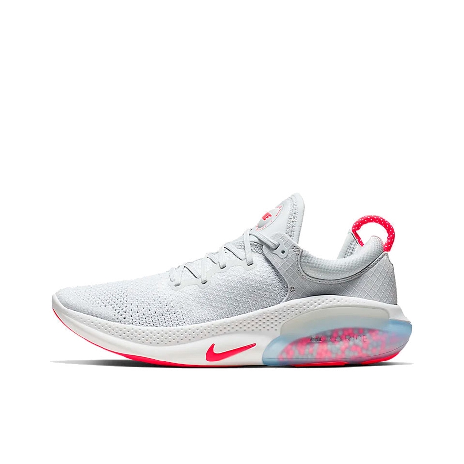 推荐商品：Nike Joyride Run 跑鞋 飞线颗粒缓震回弹舒适透气休闲运动耐磨织物支撑防滑 Bright Crimson 灰白