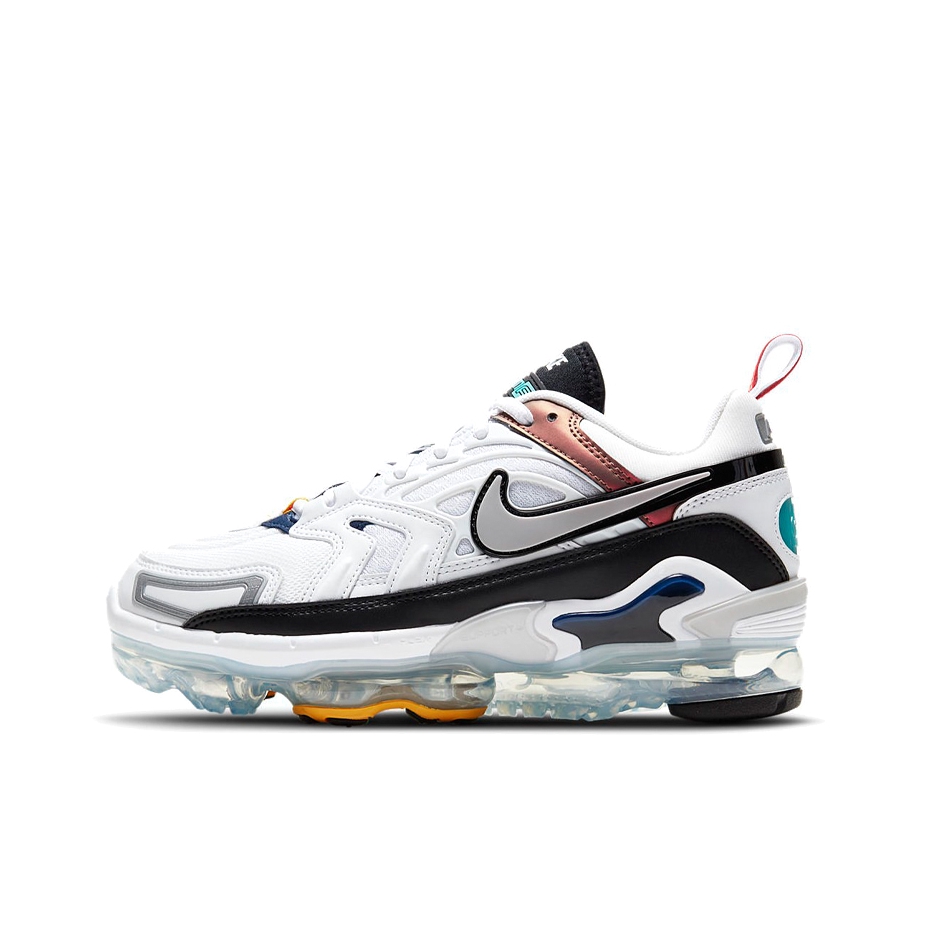 推荐商品：Nike Air Vapormax EVO 跑鞋 防滑耐磨减震休闲运动合成革复古织物气垫 白色/科技灰/深藏青/超蓝
