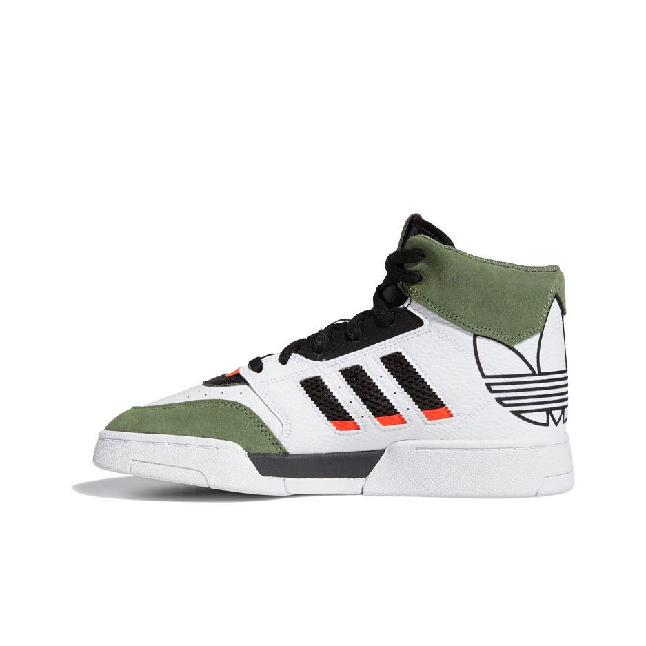 推荐商品：adidas Originals Drop Step 板鞋 复古耐磨透气舒适百搭 白色/绿色/黑色