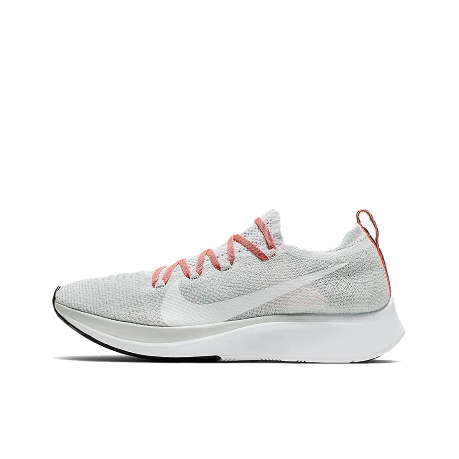 推荐商品：Nike Zoom Fly Flyknit 跑鞋 防滑耐磨舒适透气轻便缓震编织织物气垫泡棉马拉松 Pure Platinum/Red 灰白红