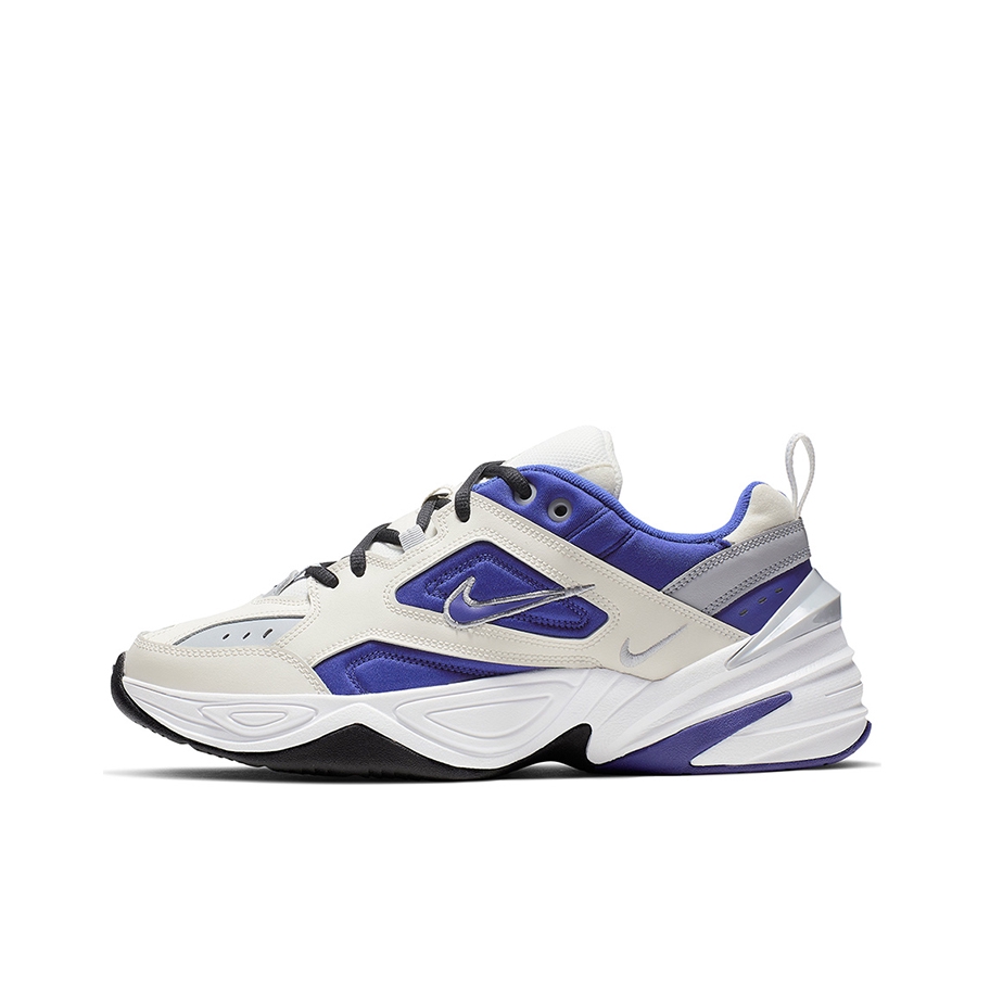推荐商品：Nike M2K Tekno 老爹鞋 透气厚底织物网布耐磨缓震复古轻便防滑支撑 Blue/White 白色/深蓝
