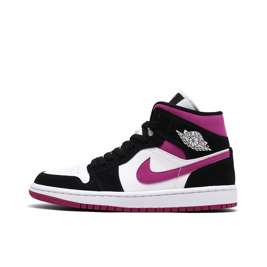 推荐商品：Air Jordan 1 板鞋 运动休闲鞋 复古潮流支撑合成革 Magenta 中帮/黑紫葡萄
