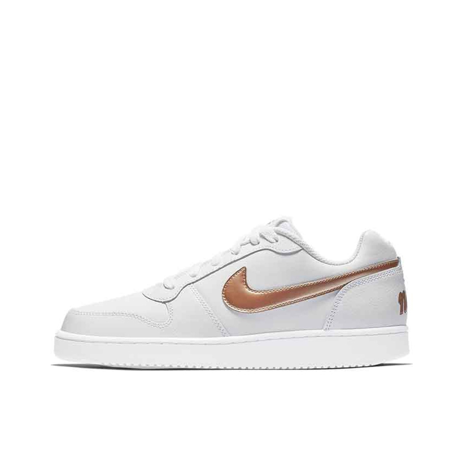 推荐商品：Nike Ebernon 板鞋 防滑轻便舒适百搭休闲复古耐磨滑 白色/红古铜