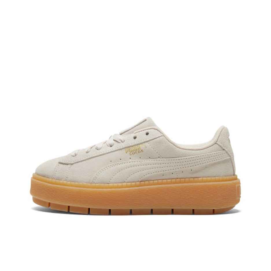 推荐商品：Puma/彪马 Platform Trace 运动休闲鞋 潮流复古圆头松糕底 LightGray 浅灰/生胶