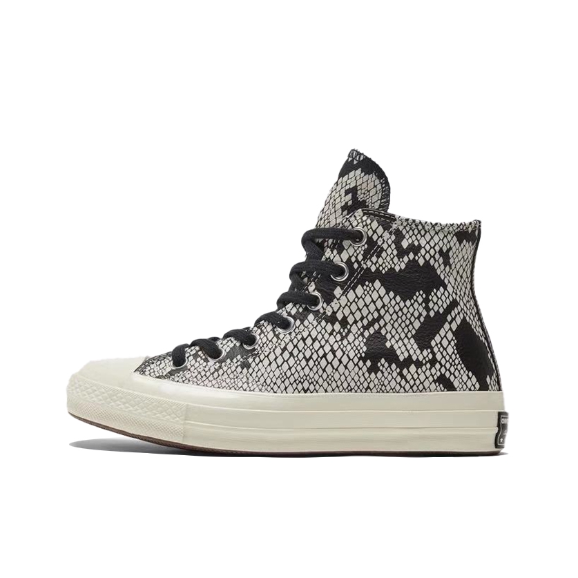 推荐商品：Converse/匡威 1970s 帆布鞋 圆头防滑经典复古轻便时尚拼接百搭 蛇纹印花/黑色/米白