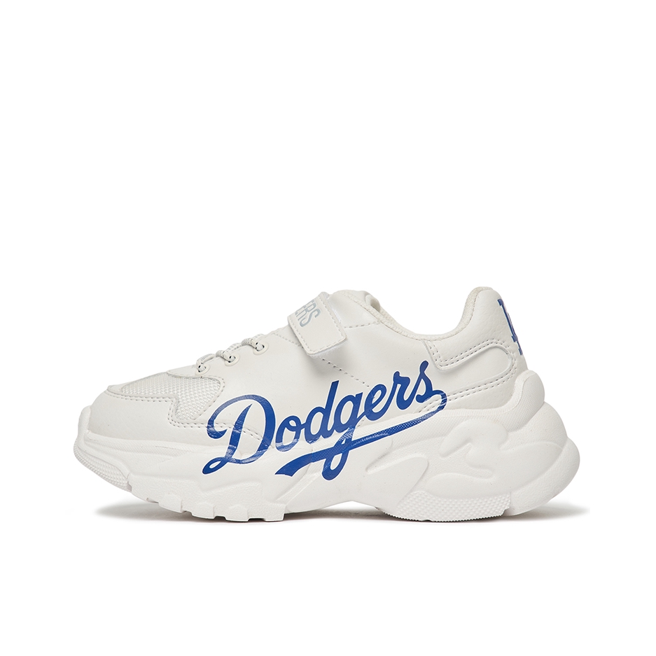 推荐商品：MLB BigBall Chunky A 休闲时尚 舒适 复古 魔术贴 耐磨 运动鞋儿童 小童/米白色/蓝色