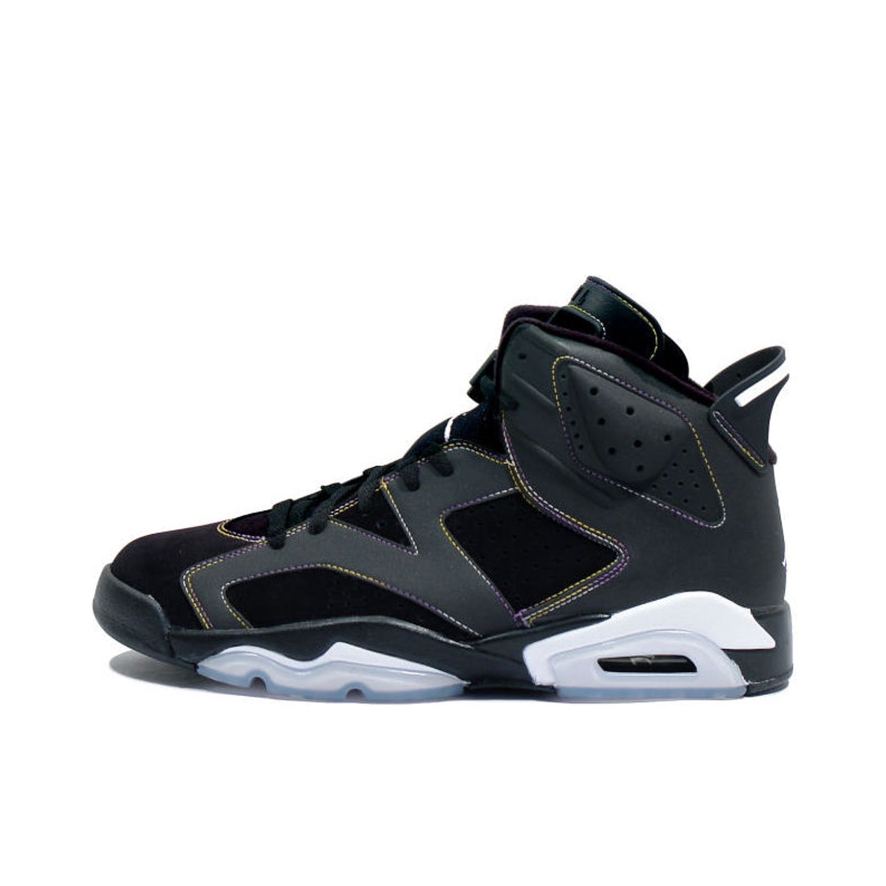 推荐商品：Air Jordan 6 运动休闲鞋 复古耐磨防滑缓震支撑合成革 Lakers 湖人反光