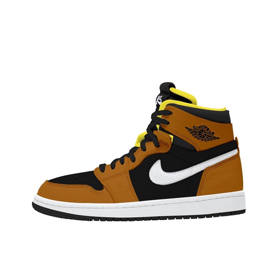 推荐商品：Air Jordan 1 板鞋 运动休闲鞋 复古潮流支撑合成革 Monarch Orange CMFT/高帮/黑黄棕