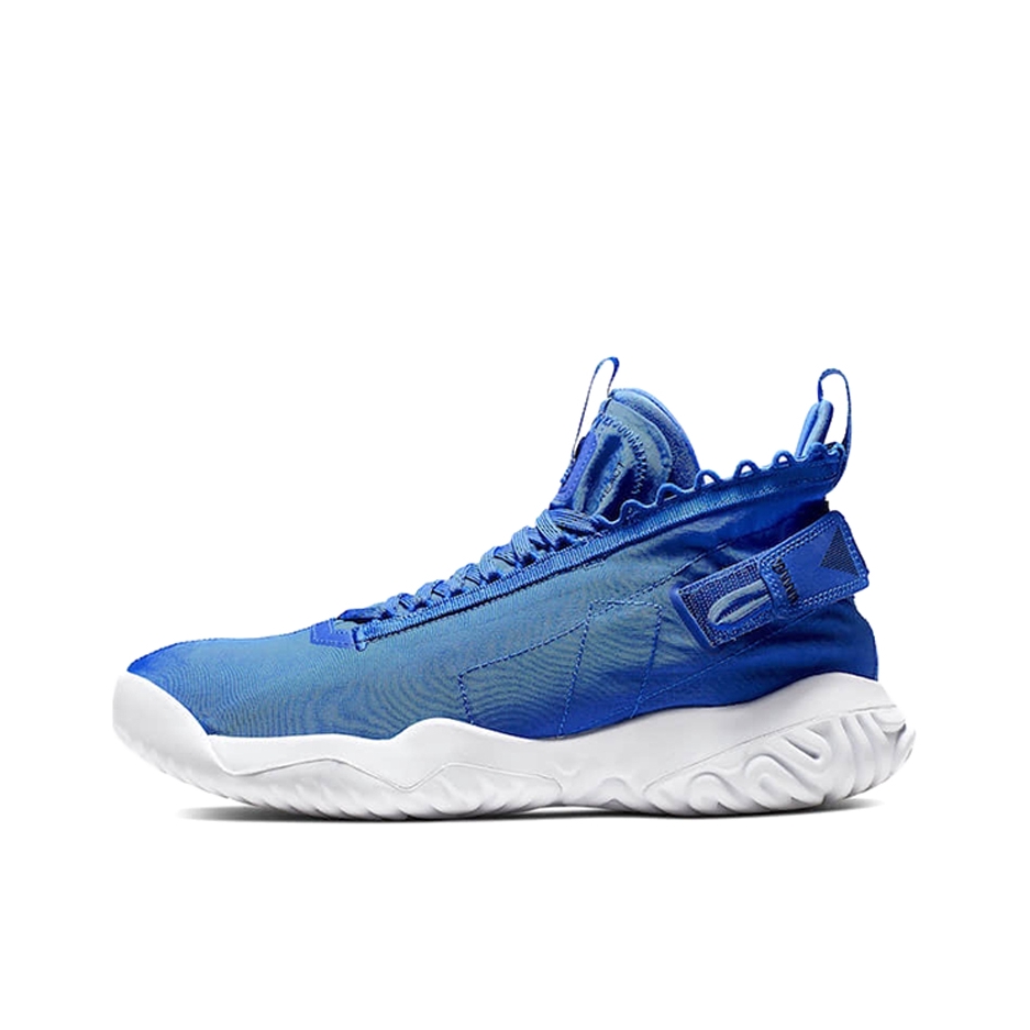 推荐商品：Jordan Proto React 运动休闲鞋 防滑耐磨舒适轻便缓震回弹百搭潮流 Hyper Royal/Obsidian/White 蓝色/白色