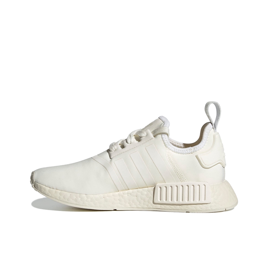 推荐商品：adidas Originals NMD R1 BOOST 织物 轻便透气 缓震 低帮 运动休闲鞋  白色