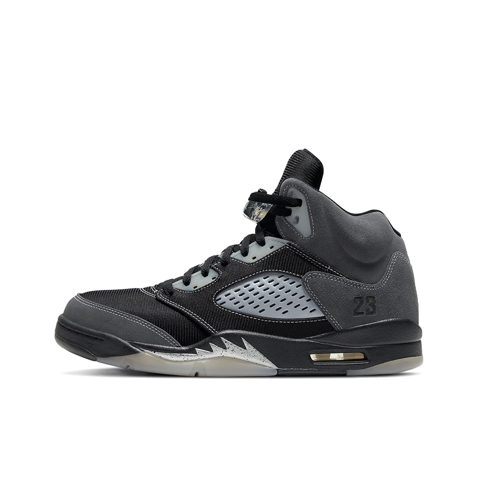 推荐商品：Air Jordan 5 运动休闲鞋 复古潮流透气防滑耐磨缓震实战支撑包裹性 Anthracite 煤黑