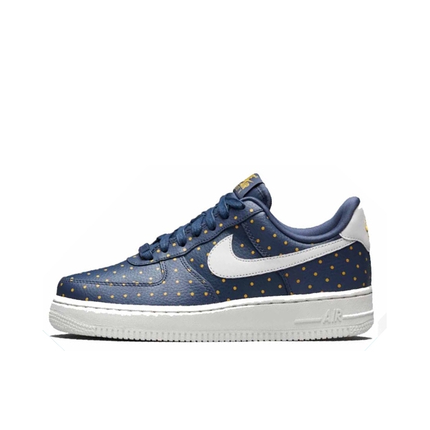 推荐商品：Nike Air Force 1 空军一号 板鞋 轻便舒适百搭耐磨防滑复古 Polka Dots 蓝橙波点
