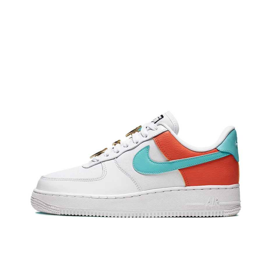 推荐商品：Nike Air Force 1 空军一号 板鞋 轻便舒适百搭耐磨防滑复古 White/Navy/Coral 低帮/白橙蓝
