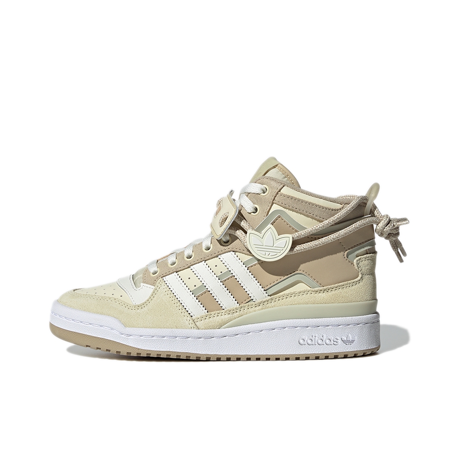 推荐商品：adidas Originals Forum 板鞋 轻便复古防滑时尚魔术贴篮球风薄底包裹性 女款/浅棕/米色