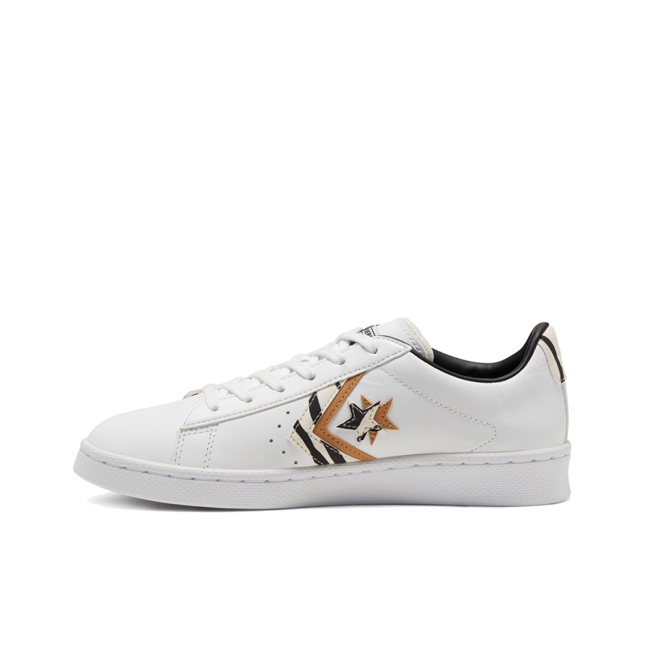 推荐商品：Converse/匡威 Pro Leather 复古 经典 防滑耐磨 运动 减震 板鞋 斑马纹/金色/叠标