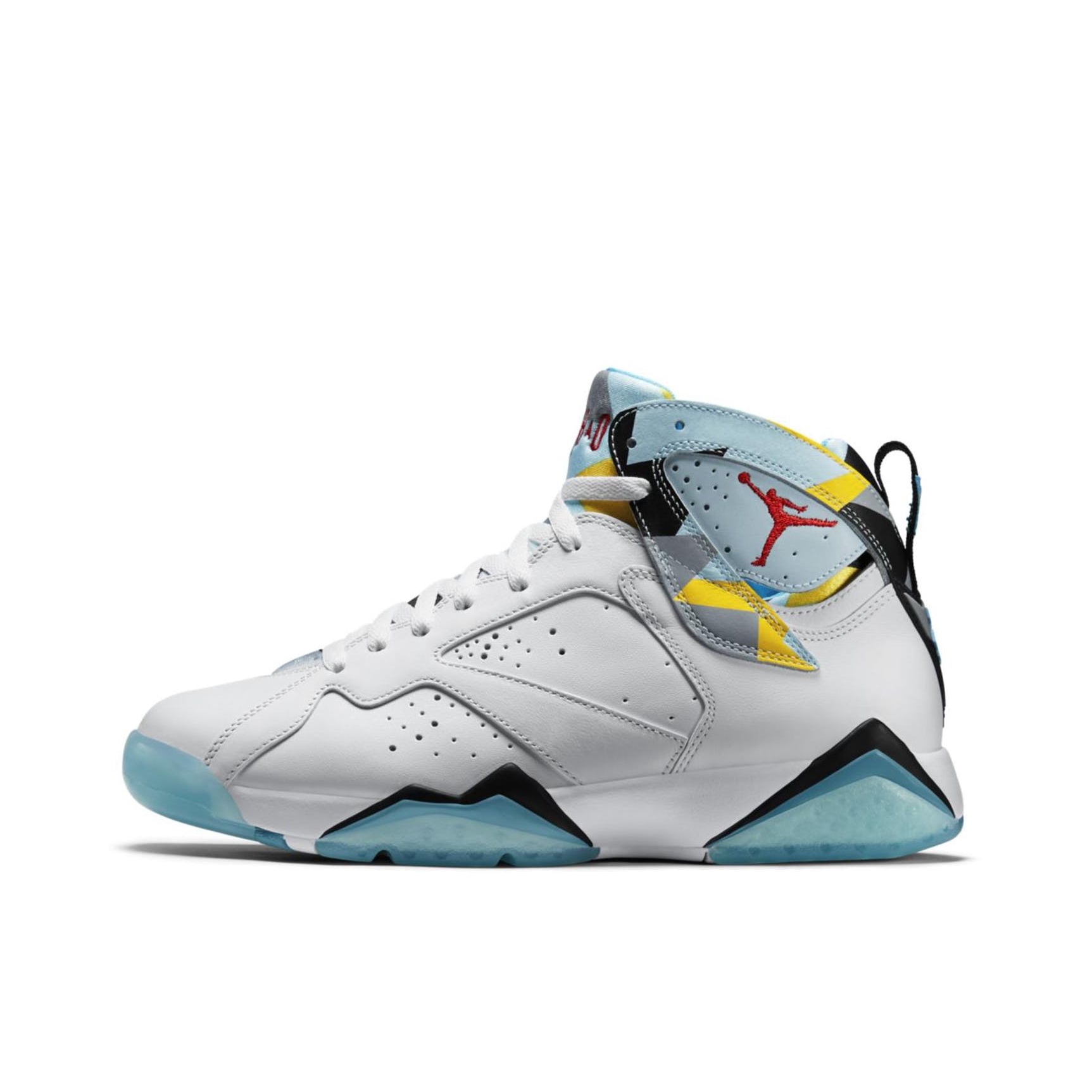 推荐商品：Air Jordan 7 运动休闲鞋 时尚防滑耐磨复古支撑合成革网布潮流 N7 冰蓝