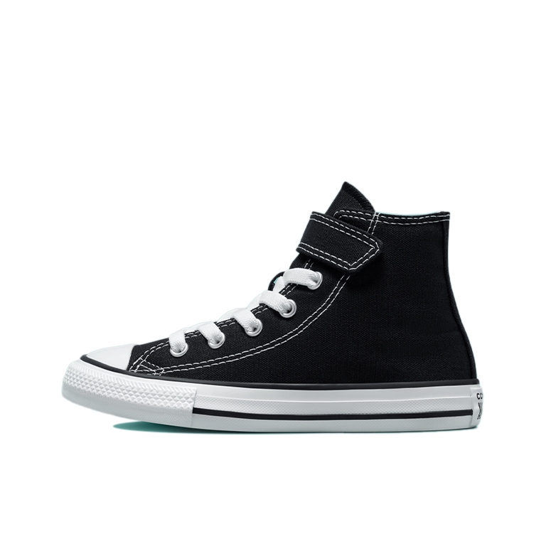 推荐商品：Converse/匡威 Chuck Taylor All Star 魔术贴 休闲时尚 防滑耐磨 易穿脱 帆布鞋儿童 小童/黑色/高帮