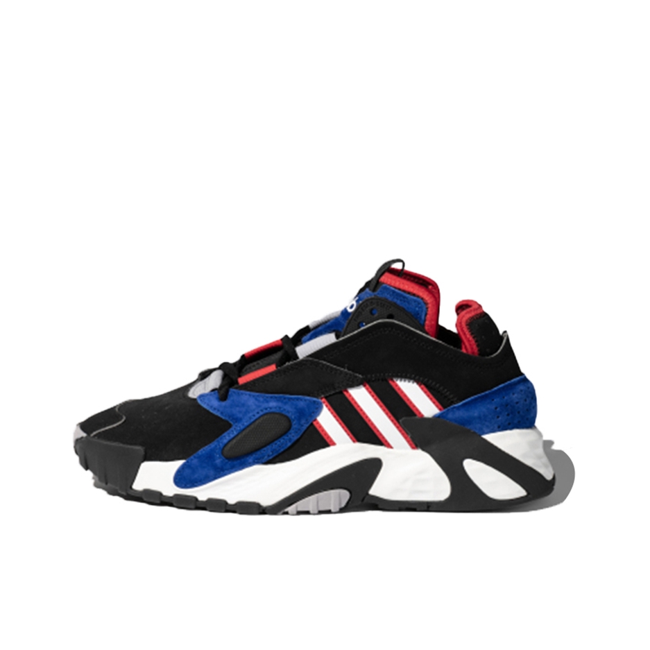推荐商品：adidas Originals Streetball 2019 防滑耐磨 经典复古 缓震回弹 透气 实战 篮球鞋 黑色/灰色/蓝色