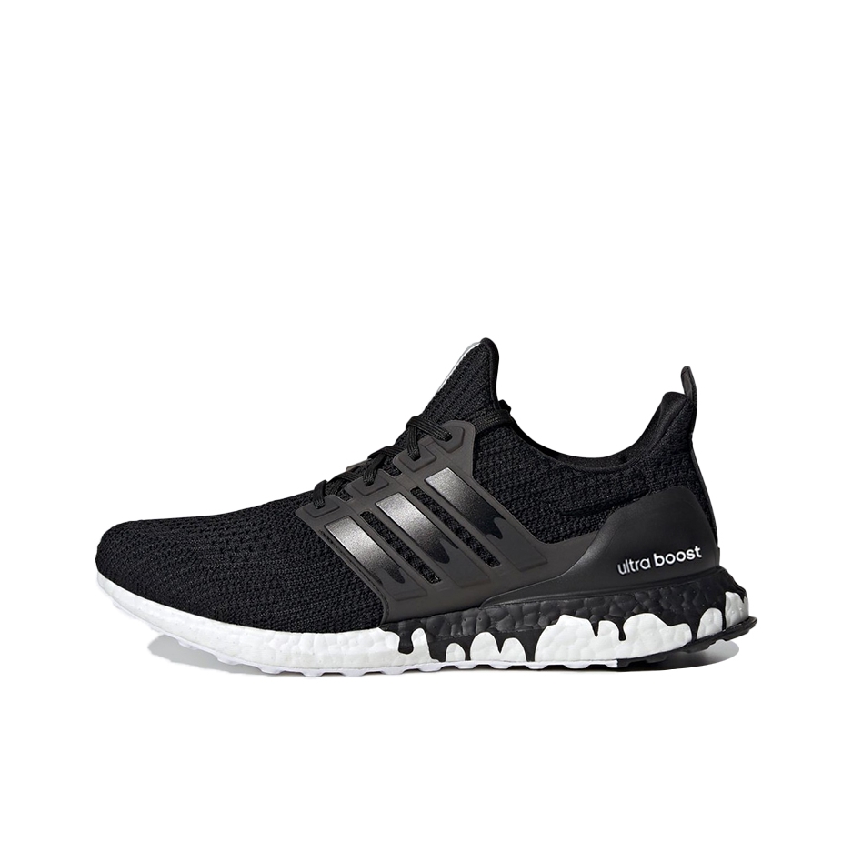 推荐商品：adidas UltraBoost 4.0 跑鞋 经典缓震透气防滑耐磨织物支撑抗扭转长跑轻运动圆头 黑色/白色/泼墨