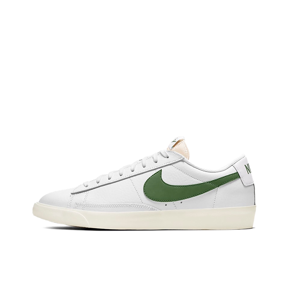 推荐商品：Nike Blazer 板鞋 经典复古防滑舒适百搭 White/Forest Green 白色/绿色Low